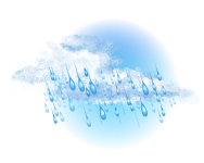 Overcast,
Heavy Showers